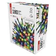 Emos EMOS LED vánoční řetěz, 18 m, venkovní i vnitřní, multicolor, časovač D4AM04