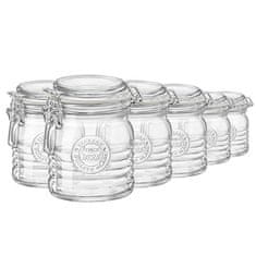 Bormioli Rocco Dóza , OFFICINA 1825 HERM JAR 35 CL |6 ks x 35 cl