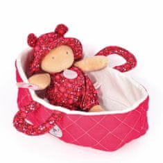 Kraftika Doudou julijou panenka v růžové přenášecí tašce 20 cm