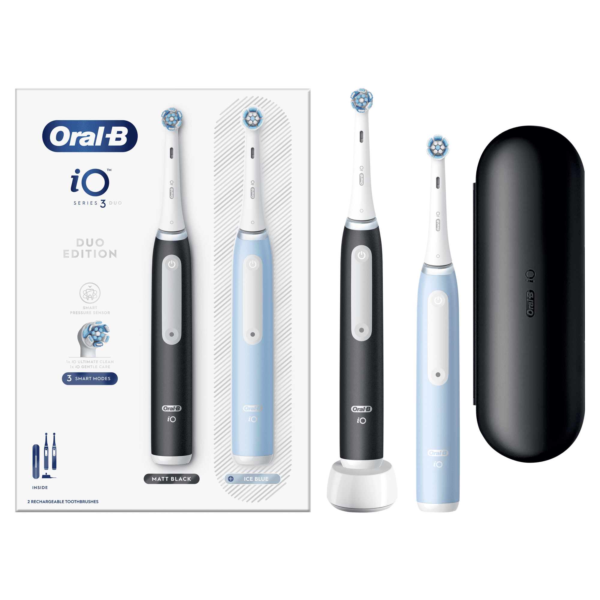 Oral-B  iO 3 Duo Pack, Black & Blue