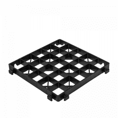 Bradas Zatravňovací plastová dlaždice 333x333mm, černá OPTIMAL GRID BR-KROG30BC