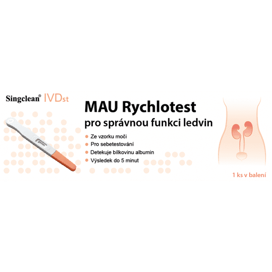 Singclean MAU test pro správnou funkci ledvin, 1 ks