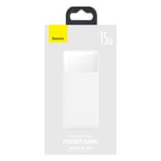 BASEUS Bipow powerbanka s digitálním displejem 20000mAh 15W PPBD050102, bílá