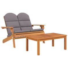 Greatstore 3dílná sada zahradního nábytku Adirondack masivní akácie