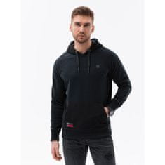 OMBRE Pánská mikina HOODIE V1 OM černá MDN121466 XXL