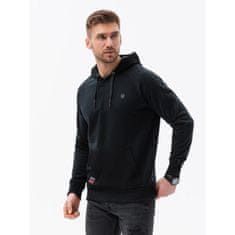 OMBRE Pánská mikina HOODIE V1 OM černá MDN121466 XXL