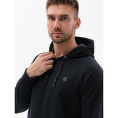 OMBRE Pánská mikina HOODIE V1 OM černá MDN121466 XXL