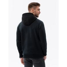 OMBRE Pánská mikina HOODIE V1 OM černá MDN121466 XXL