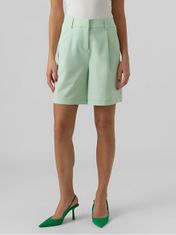 Vero Moda Dámské kraťasy VMZELDA Loose Fit 10259210 Mist Green (Velikost 34)