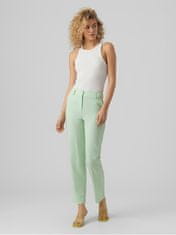 Vero Moda Dámské kalhoty VMZELDA Straight Fit 10261257 Mist Green (Velikost 34/32)