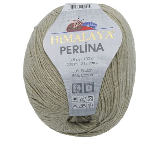 Himalaya Příze PERLINA - 100g / 290 m - béžová, šedá