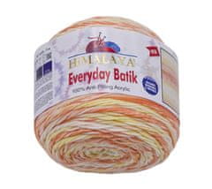 Himalaya Příze EVERYDAY BATIK - 140g / 350 m - oranžová, žlutá, bílá