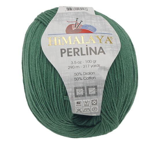 Himalaya Příze PERLINA - 100g / 290 m - tmavá zelená