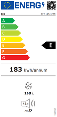 ECG  mrazák EFT 11431 WE