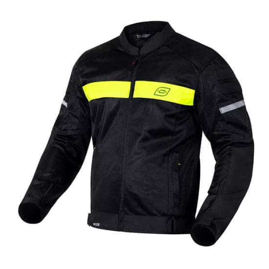 Ozone Bunda na motorku Dart černo-fluo žlutá Velikost: 4XL