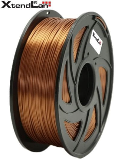 XtendLan PLA filament 1,75mm cihlově hnědý 1kg