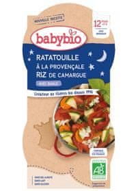 2xBABYBIO Večerní menu ratatouille po provensálsku s rýží 200 g