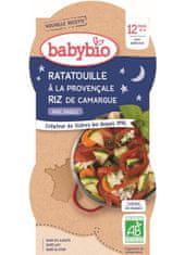 2xBABYBIO Večerní menu ratatouille po provensálsku s rýží 200 g