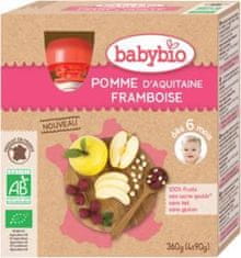 Babybio Jablko malina 4x 90 g