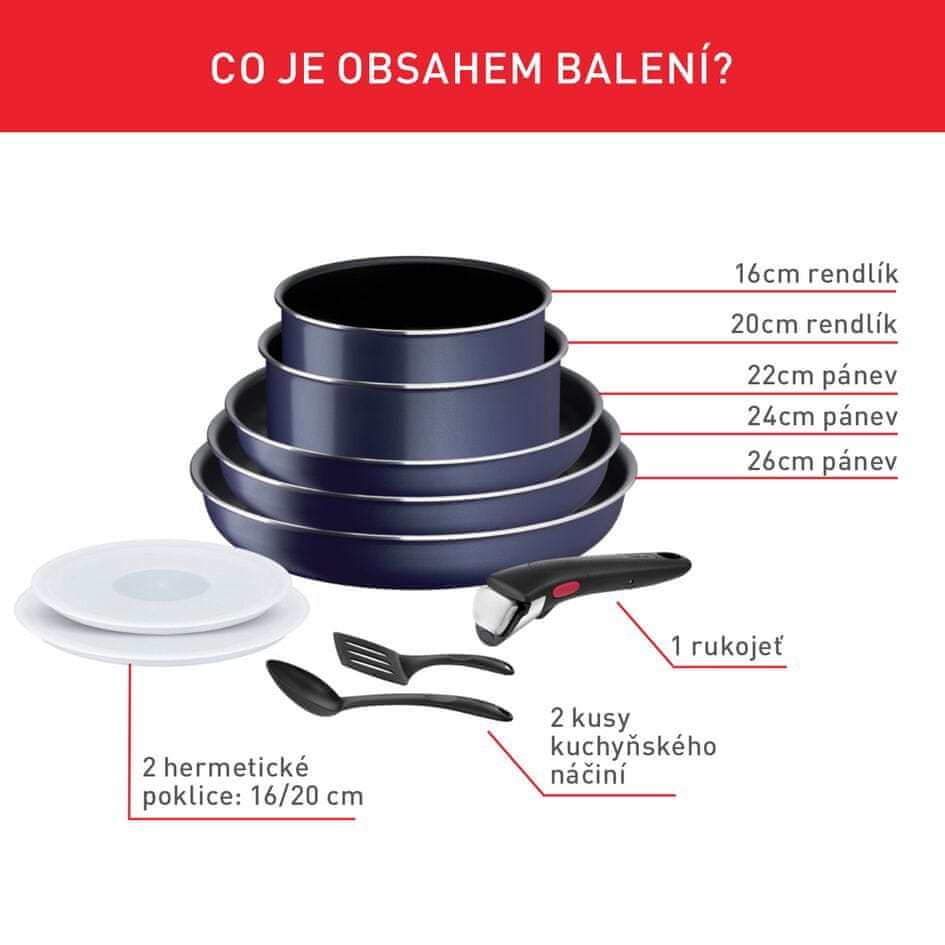 Tefal sada nádobí 10ks Ingenio Easy Cook & Clean L1579102