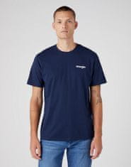 Wrangler Dvoubalení pánského trička WRANGLER W7BZFQE12 SIGN OFF TEE TRUE NAVY Velikost: S