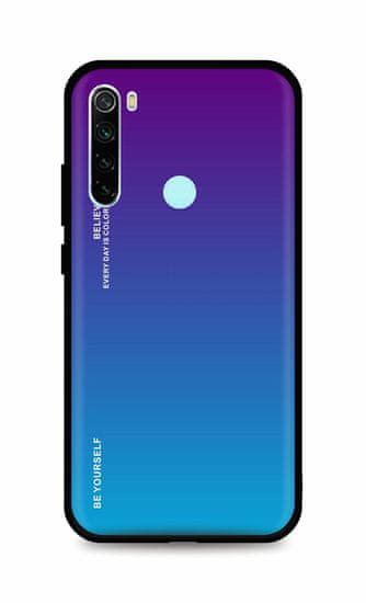 TopQ Kryt LUXURY Xiaomi Redmi Note 8 pevný duhový purpurový 93528