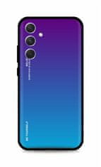 TopQ Kryt LUXURY Samsung A14 pevný duhový purpurový 115009