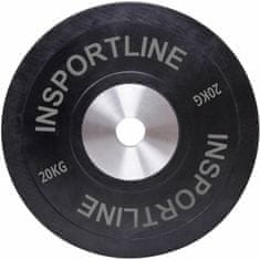 inSPORTline Gumový kotouč Bumper Plate 20 kg 50 mm