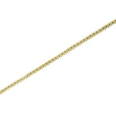 Brilio Dětský řetízek ze žlutého zlata Kostka/Venezia 271 115 00218 (Délka 38 cm)