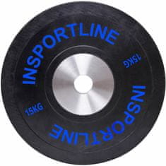 inSPORTline Gumový kotouč Bumper Plate 15 kg 50 mm