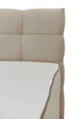 Matis Čalouněná postel KORLEONE C - béžová 140 × 200 cm