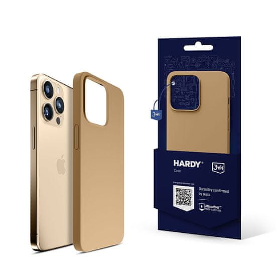 3MK ochranný kryt Hardy Silicone MagCase pro Apple iPhone 13 Pro, Gold