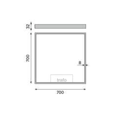 NIMCO ZP 13077 LED zrcadlo 700x700 - Nimco