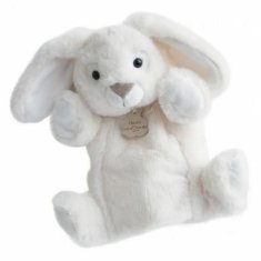 Kraftika Doudou histoire dours plyšový maňásek bílý králíček 25 cm