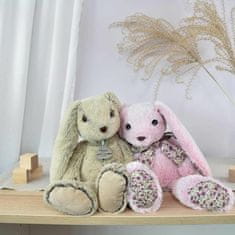 Kraftika Doudou histoire dours plyšová hračka růžový králíček 40 cm