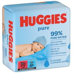 Huggies HUGGIES Pure Triplo Ubrousky vlhčené 56x3 ks