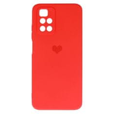 Vennus Kryt Vennus Heart Silicone pro Xiaomi Redmi 10 , design 1 , barva červená