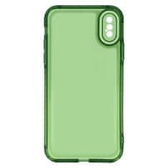 MobilPouzdra.cz Kryt Crystal 2mm pro Apple iPhone X/XS , barva čirá , barva zelená