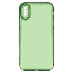 MobilPouzdra.cz Kryt Crystal 2mm pro Apple iPhone X/XS , barva čirá , barva zelená