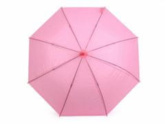 Kraftika 1ks růžová sv. dívčí vystřelovací deštník