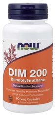 NOW Foods DIM 200 Diindolylmethane, 90 rostlinných kapslí