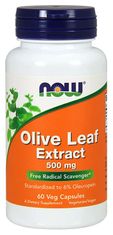 NOW Foods Extrakt z olivových listů, 500 mg x 60 rostlinných kapslí