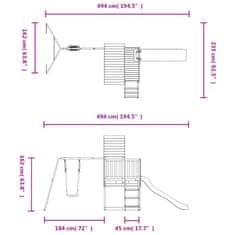 Greatstore Dětské hřiště na zahradu impregnované borové dřevo