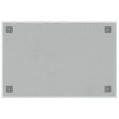 Greatstore Nástěnná magnetická tabule bílá 60 x 40 cm tvrzené sklo