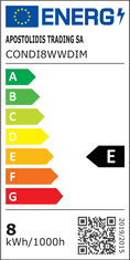 Diolamp  LED Filament žárovka čirá ST64 8W/230V/E27/2700K/980Lm/360°/Dim