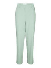 Vero Moda Dámské kalhoty VMZELDA Straight Fit 10261257 Mist Green (Velikost 34/32)