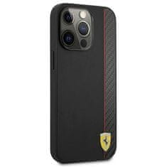 Ferrari FESAXHCP13XBK hard silikonové pouzdro iPhone 13 Pro MAX 6.7" black On Track Carbon Stripe