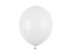 KIK Balónky silné 30cm pastelové čistě bílé 100ks