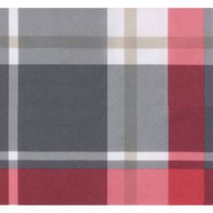 Vidaxl Podušky na pohovku z palet 2 ks červené károvaný vzor textil