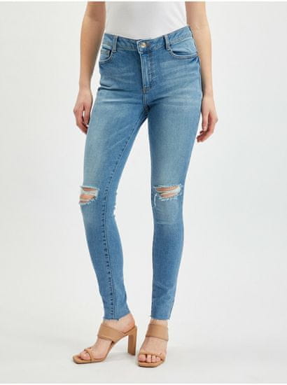 Orsay Světle modré dámské skinny fit džíny